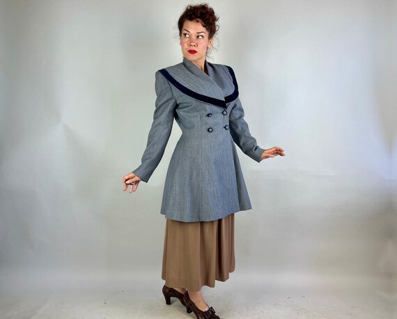 1940s Lucky in Lilli Ann Princess Coat | Vintage … - image 4