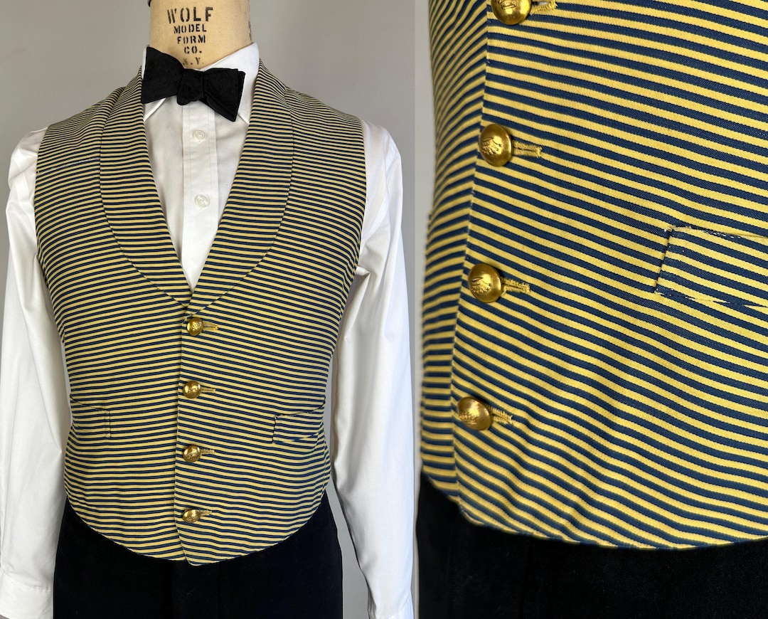1900s Gentlemen’s Gentleman Waistcoat | Vintage Antique Edwardian ...