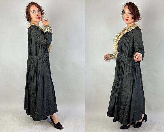 1910s Wandering Widow Dress  | Antique Vintage Ed… - image 8