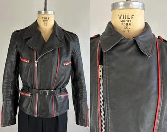 1940s Zip up in Style Jacket | Vintage 40s Coffee Bean Brown