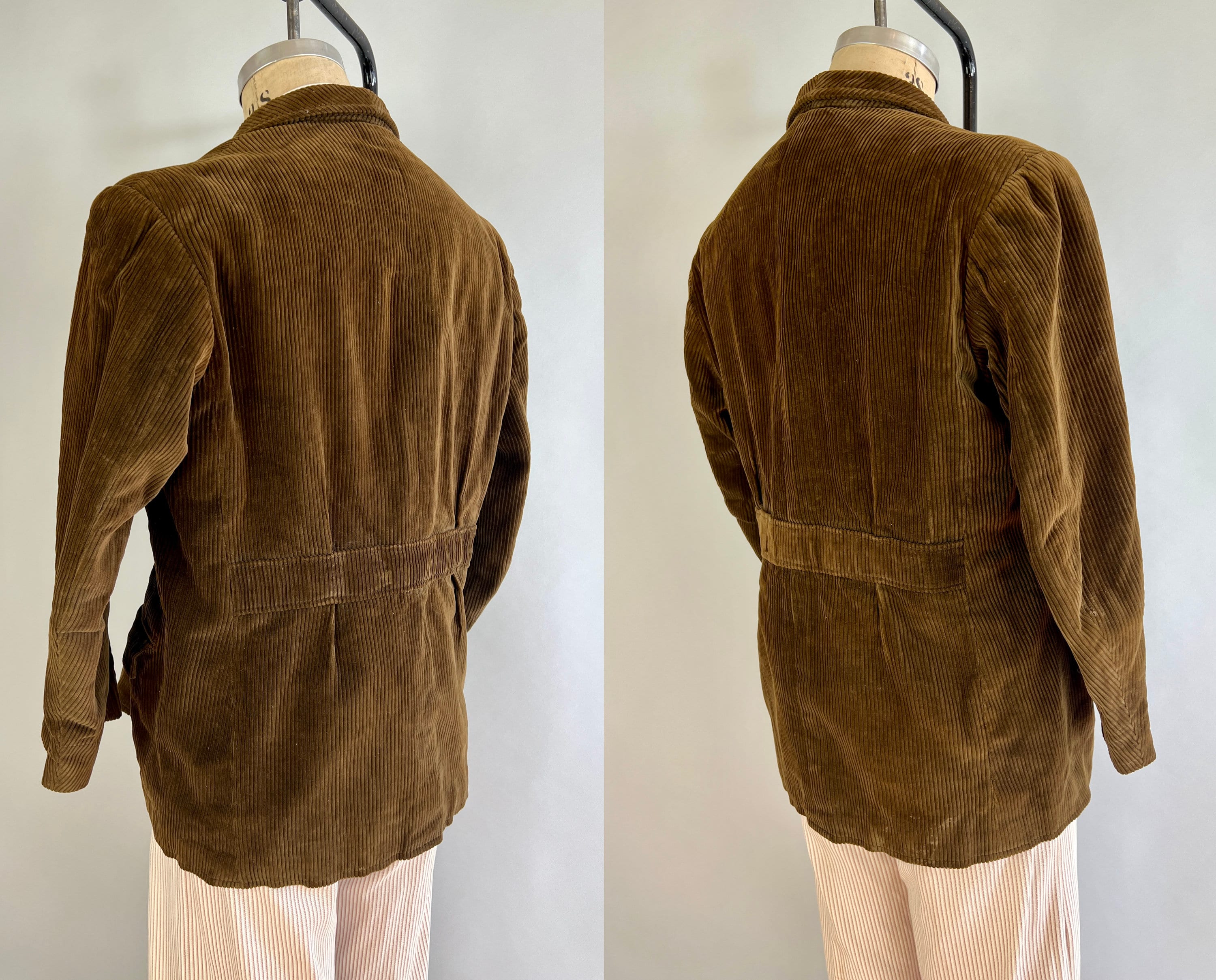 1930s Belted Back Jacket | Vintage 30s Honey Caramel 1930s Belted Back Jacket | Vintage 30s Honey Caramel