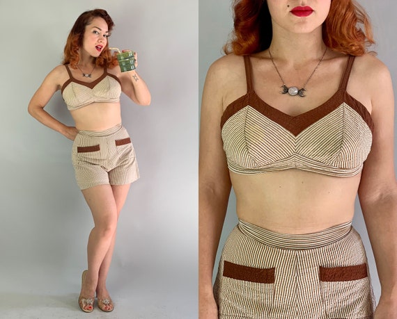 1940s Basking Betty Play Set | Vintage 40s Brown a