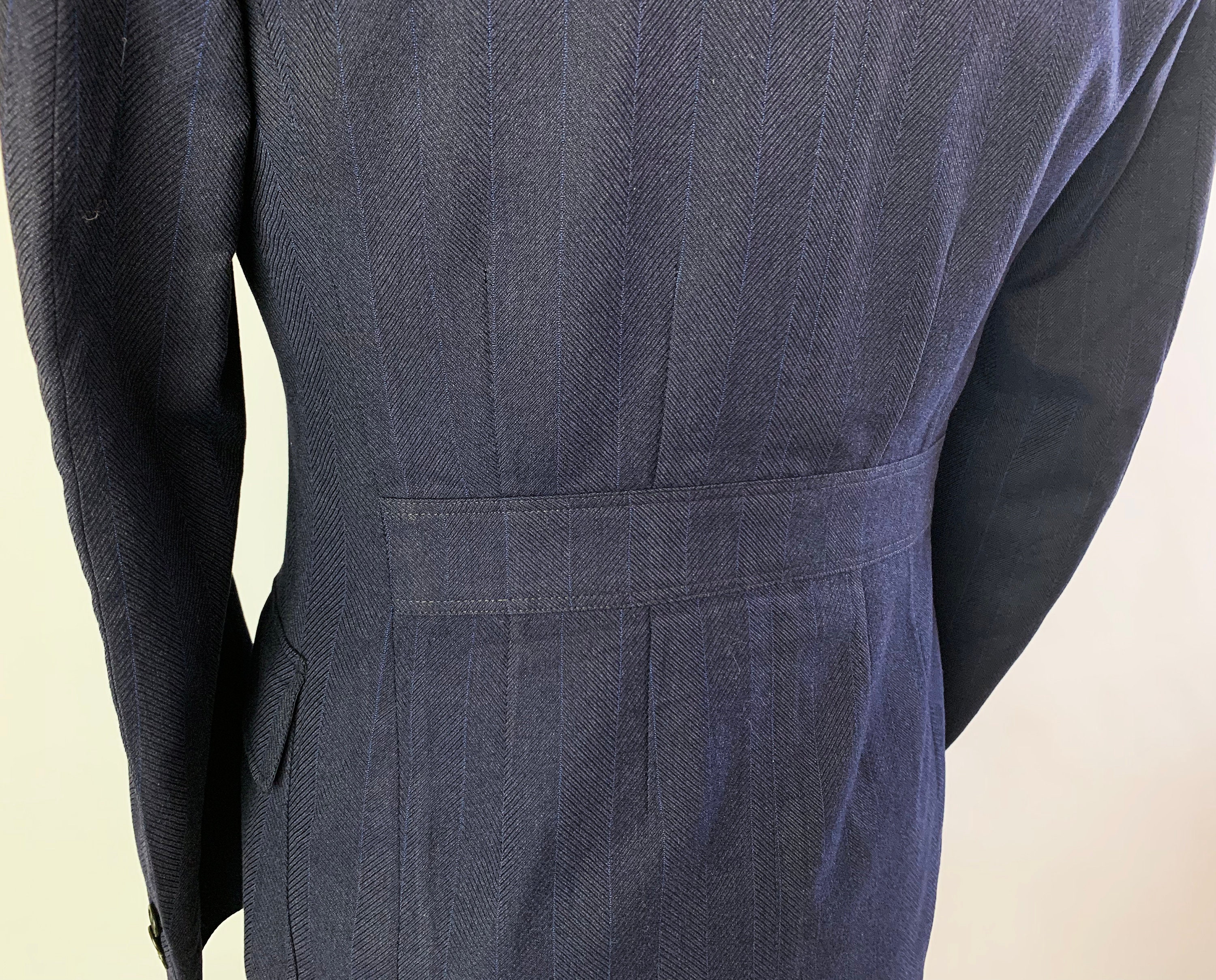 1930s Three Piece Belted Back Suit Vintage 30s Midnight Blue | Etsy