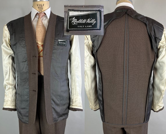 1940s Man of Distinction Suit | Vintage 40s Light… - image 9