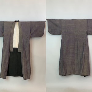 1950s Madame Butterfly Kimono Vintage 50s Mid Century Midnight Blue and ...