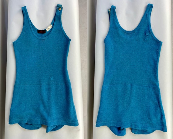 1920s Terrific in Turquoise Swimsuit | Vintage 20… - image 7