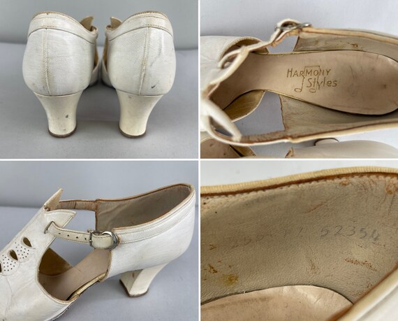 Jaren '30 Grillige Witte Schoenen Vintage jaren '30 | Etsy België