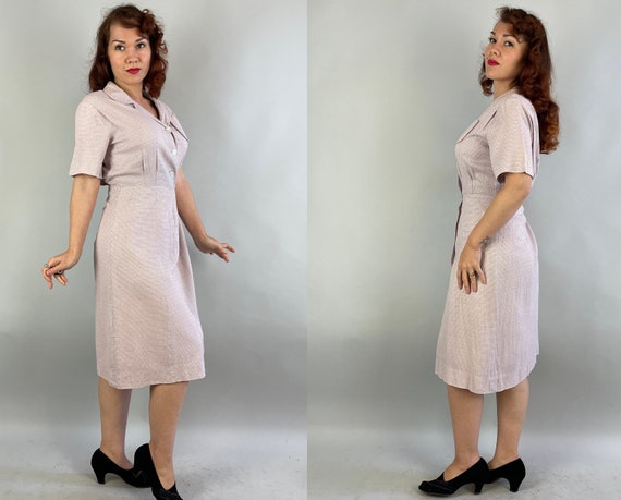 1940s Lovely in Lilac Dress | Vintage 40s Purple … - image 6