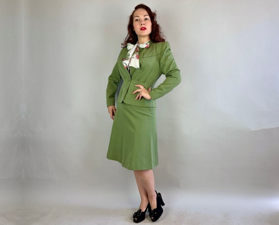1940s Perfectly Poised Suit | Vintage 40s Seafoam… - image 5