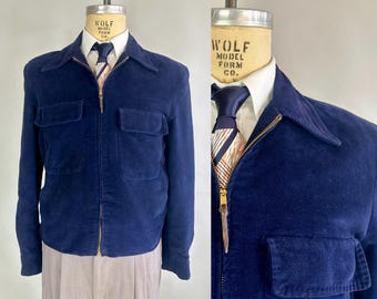 1950s Ready to Rock Ricky Jacket | Vintage 50s Stone Grey Rayon