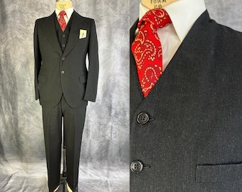 1930s Belted Back Suit | Vintage 30s NRA Label Pleated and Bi