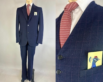 1940s Man of Distinction Suit | Vintage 40s Light and Dark