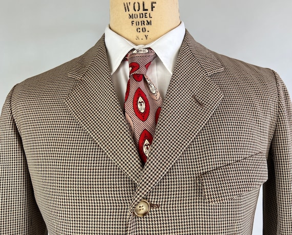 1930s Out With the Hounds Belted Back Jacket | Vintage 30s Shades