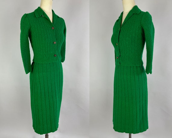 1930s Vexing Vixen Knit Set | Vintage 30s Kelly G… - image 4