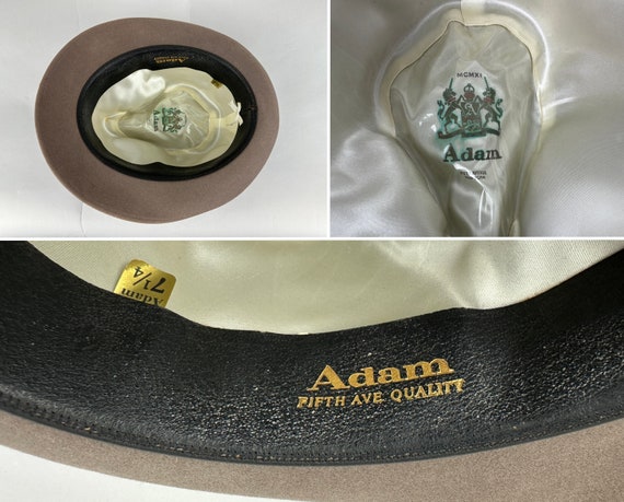 帽子 50s Vintage ADAM Deluxe hat 1/4 58cm 50s Vintage ADAM Deluxe hat 1/4 58cm
