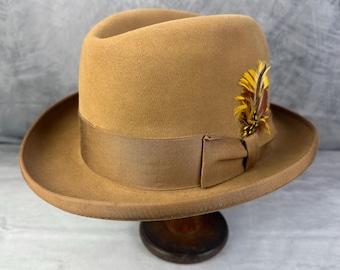 1950s Plumb Dandy Fedora | Vintage 50s Espresso Brown 'royal
