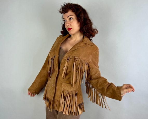 1940s Cowgirl Cutie Jacket Vintage 40s Fawn Brown L… Gem