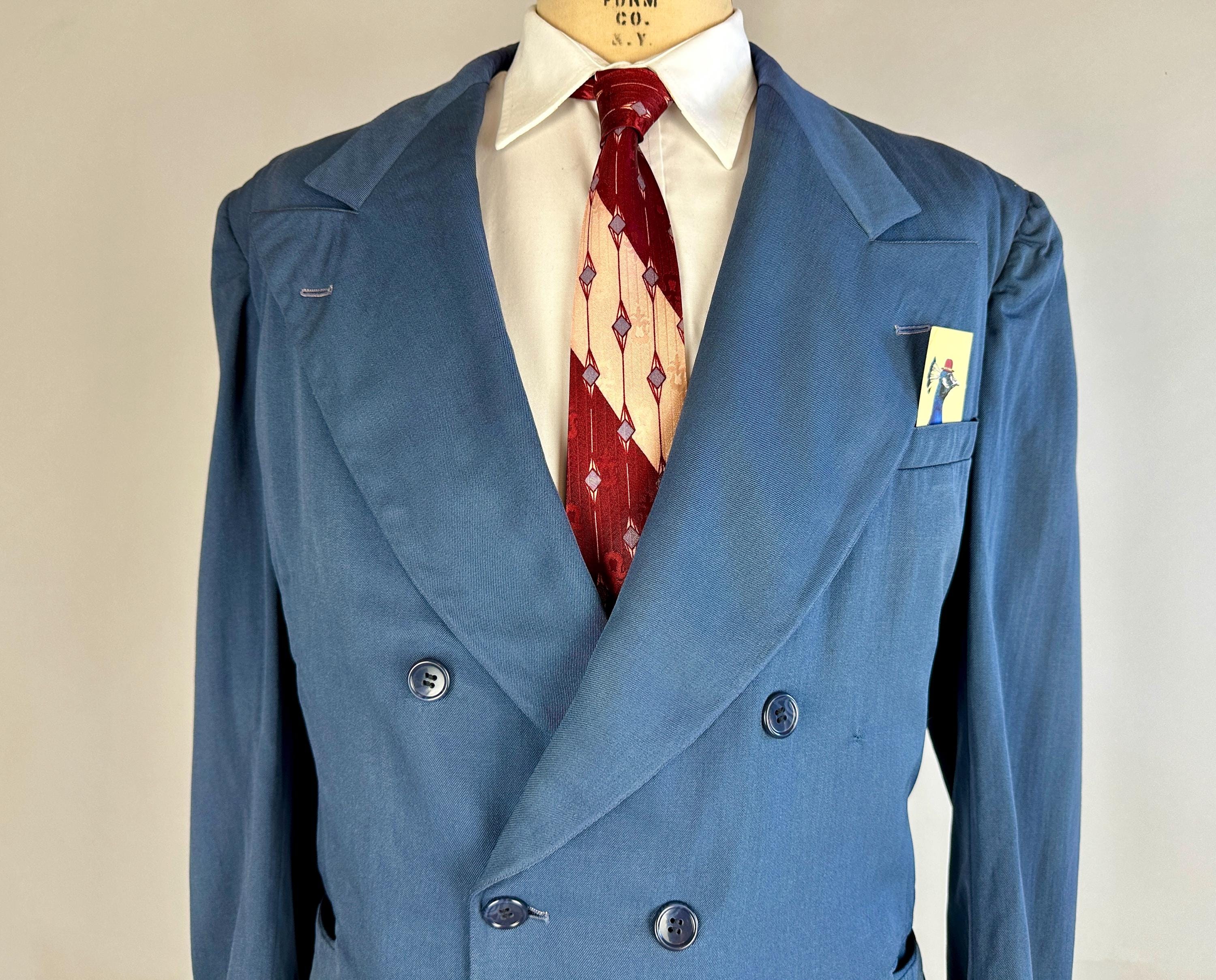 1940s Significant Sir Suit | Vintage 40s Slate Blue Wool 1940s Significant Sir Suit | Vintage 40s Slate Blue Wool