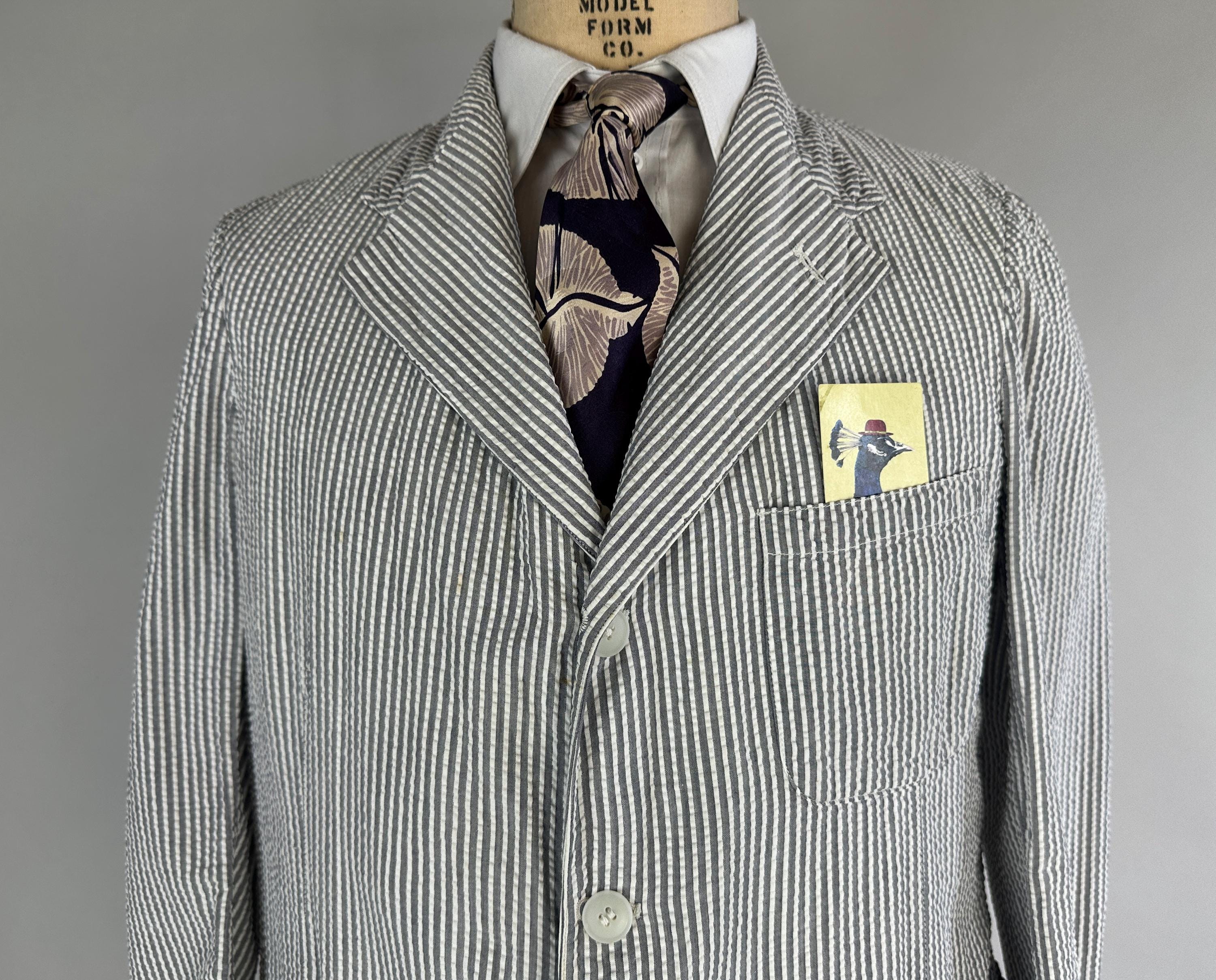 1930s Summer Loving in Seersucker Suit | Vintage 30s 