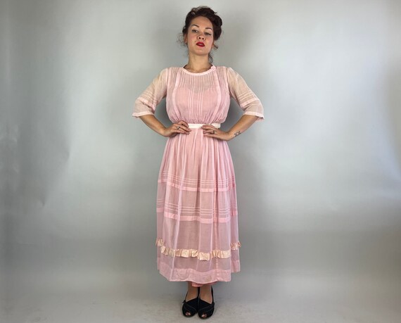 1800s Pretty in Pink Dress Ensemble | Antique Vic… - image 2