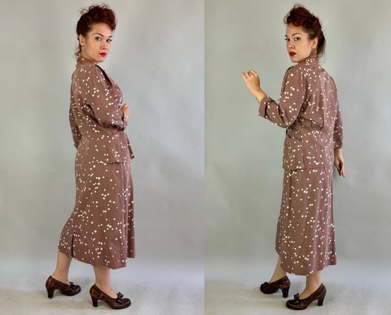 1940s Apple of the Eye Dress Set | Vintage 40s Fr… - image 7