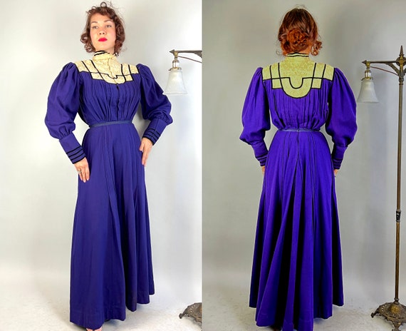 1900s Resplendently Regal Dress Ensemble | Antiqu… - image 9