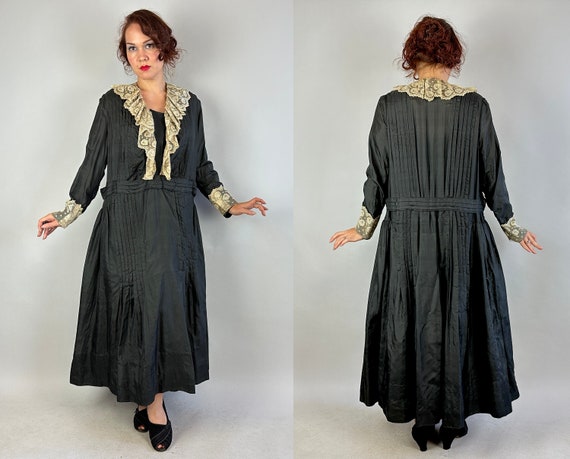 1910s Wandering Widow Dress  | Antique Vintage Ed… - image 10