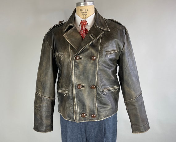 1950s Mad Max Motorcycle Jacket | Vintage 50s Iro… - image 4