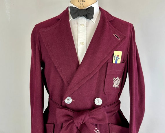 1930s Reginald's Royal Robe | Vintage 30s Burgund… - image 4