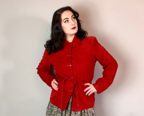 bright red jacket womens