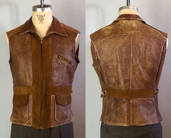 1930s Mens Belted Back Jacket Incredible Statement Piece - Etsy