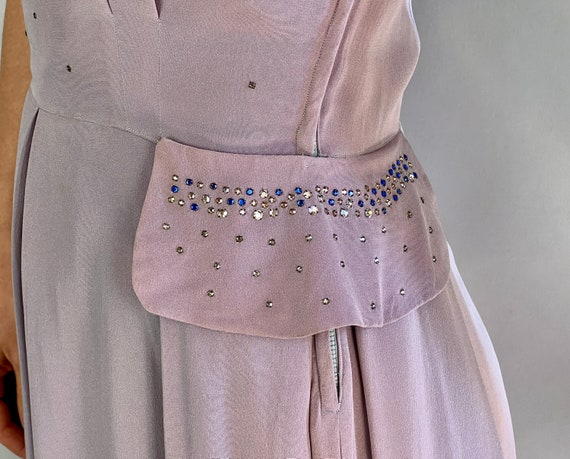 1940s Lively Lithe Lilac Dress | Vintage 40s Purp… - image 3