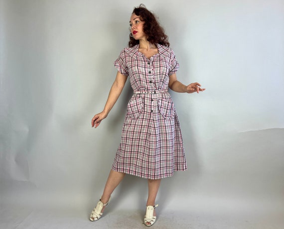 1940s Sassy Sally Springtime Frock | Vintage 40s … - image 4