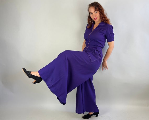 1930s Jump for Joy Jumpsuit! | Vintage 30s Royal … - image 10