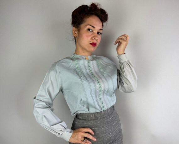 1950s Prim Proper and Practical Blouse | Vintage … - image 2