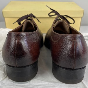 1960s Sporty Florsheim Shoes Vintage 60s Leather Pecan Brown Apron Toe ...