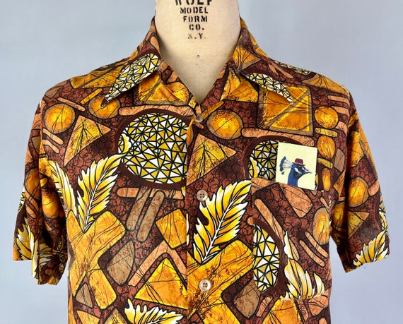 1950s Golden Hour Hawaiian Shirt | Vintage 50s Ra… - image 3
