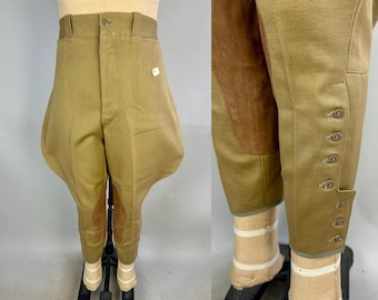 パンツ glamb KUBRICK Clockwork jodhpurs pants 1930s Adventure Breeches | Vintage 30s Black Cotton Twill Whipcord