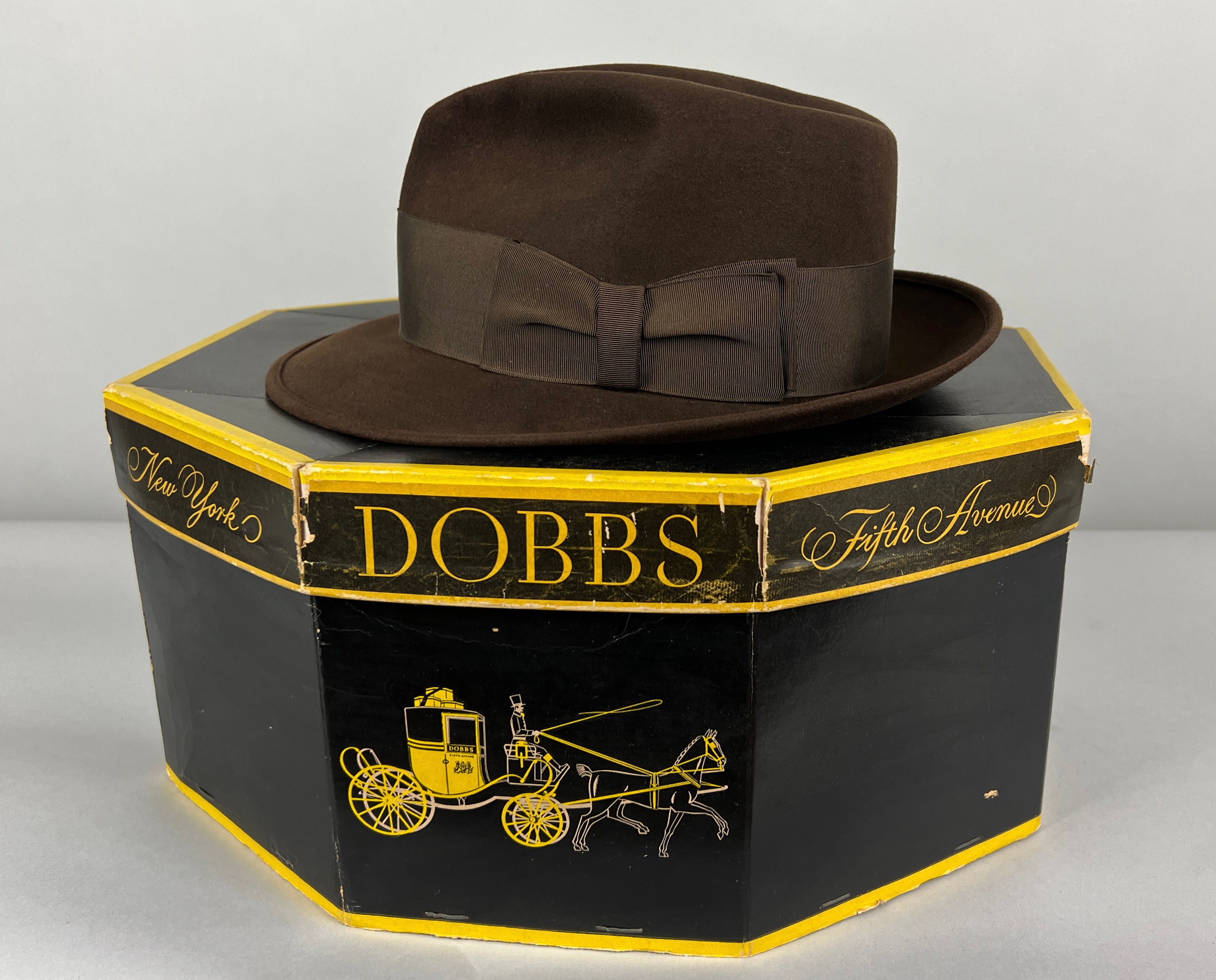 1940s Dapper Dobbs Fedora | Vintage 40s Chocolate Brown Fur 1940s Dapper Dobbs Fedora | Vintage 40s Chocolate Brown Fur