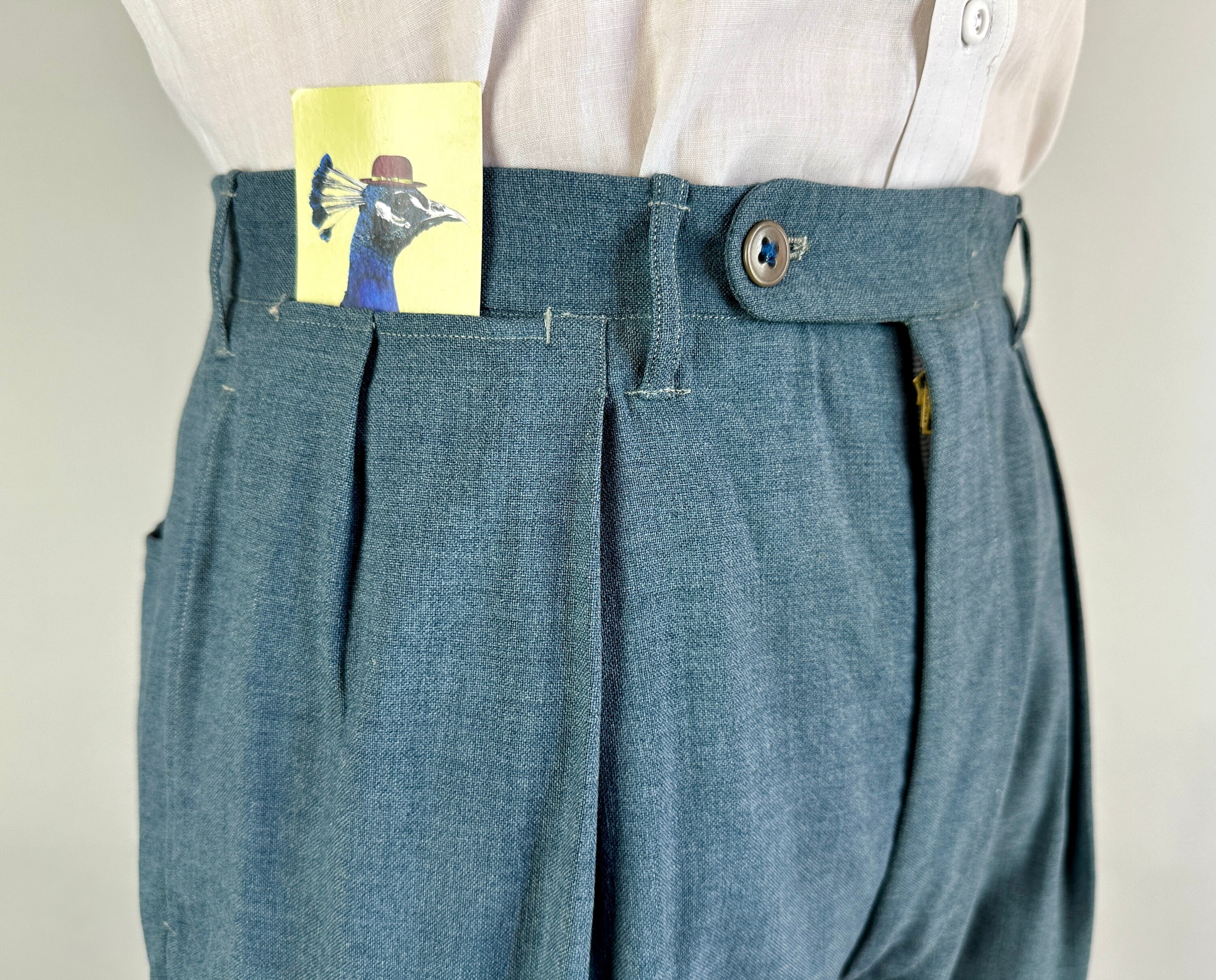 1930s Brighton Beach Memories Suit | Vintage 30s Steel Blue