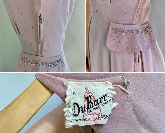 1940s Lively Lithe Lilac Dress | Vintage 40s Purp… - image 10