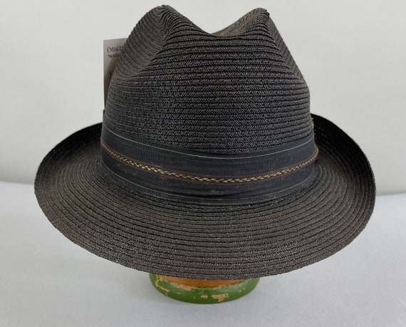 1950s Splendid Straw Fedora | Vintage 1950s Black… - image 2