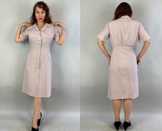 1940s Lovely in Lilac Dress | Vintage 40s Purple … - image 9