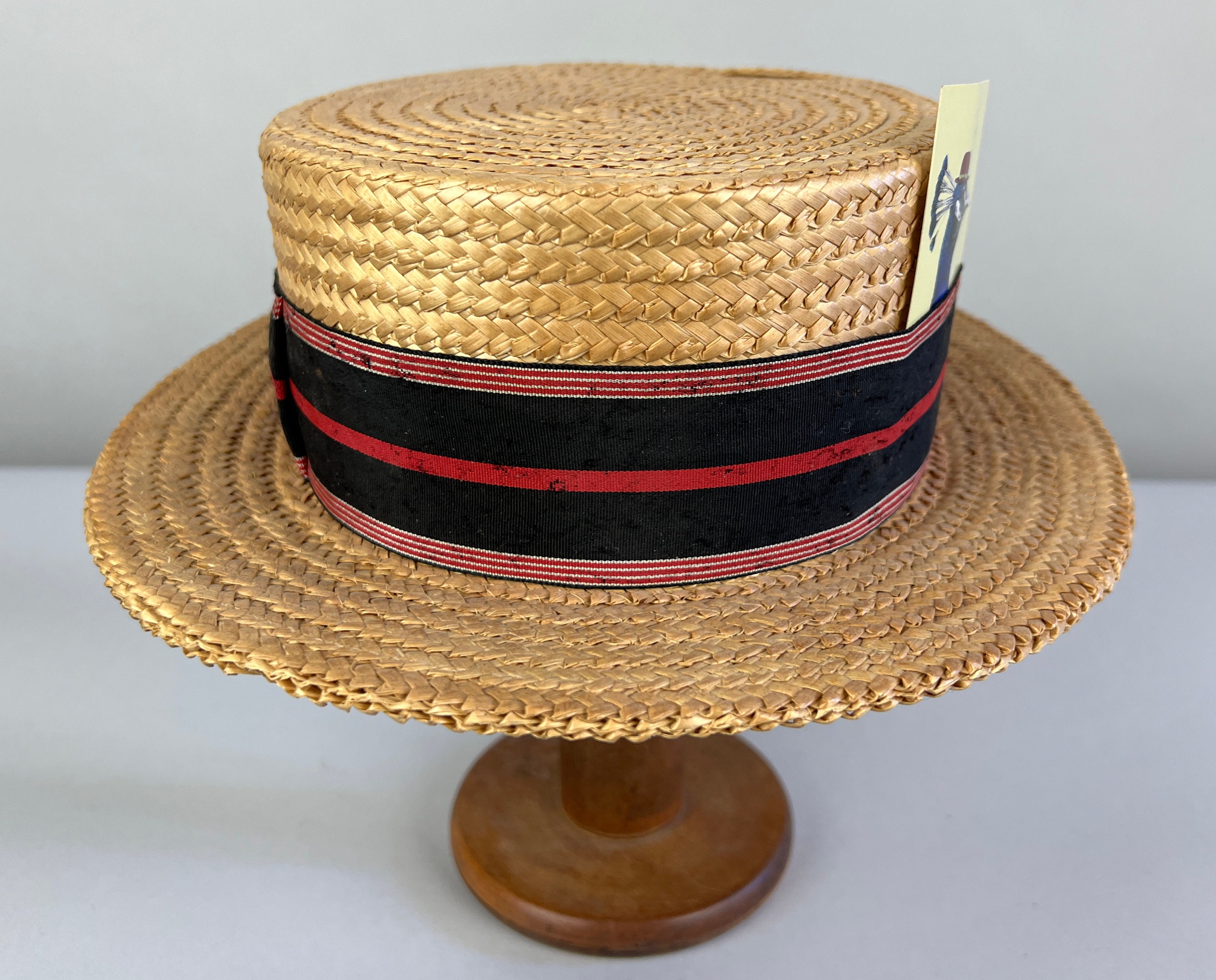 新発売】 hat Vintage dobbs 【国内発送】 boater hat Vintage