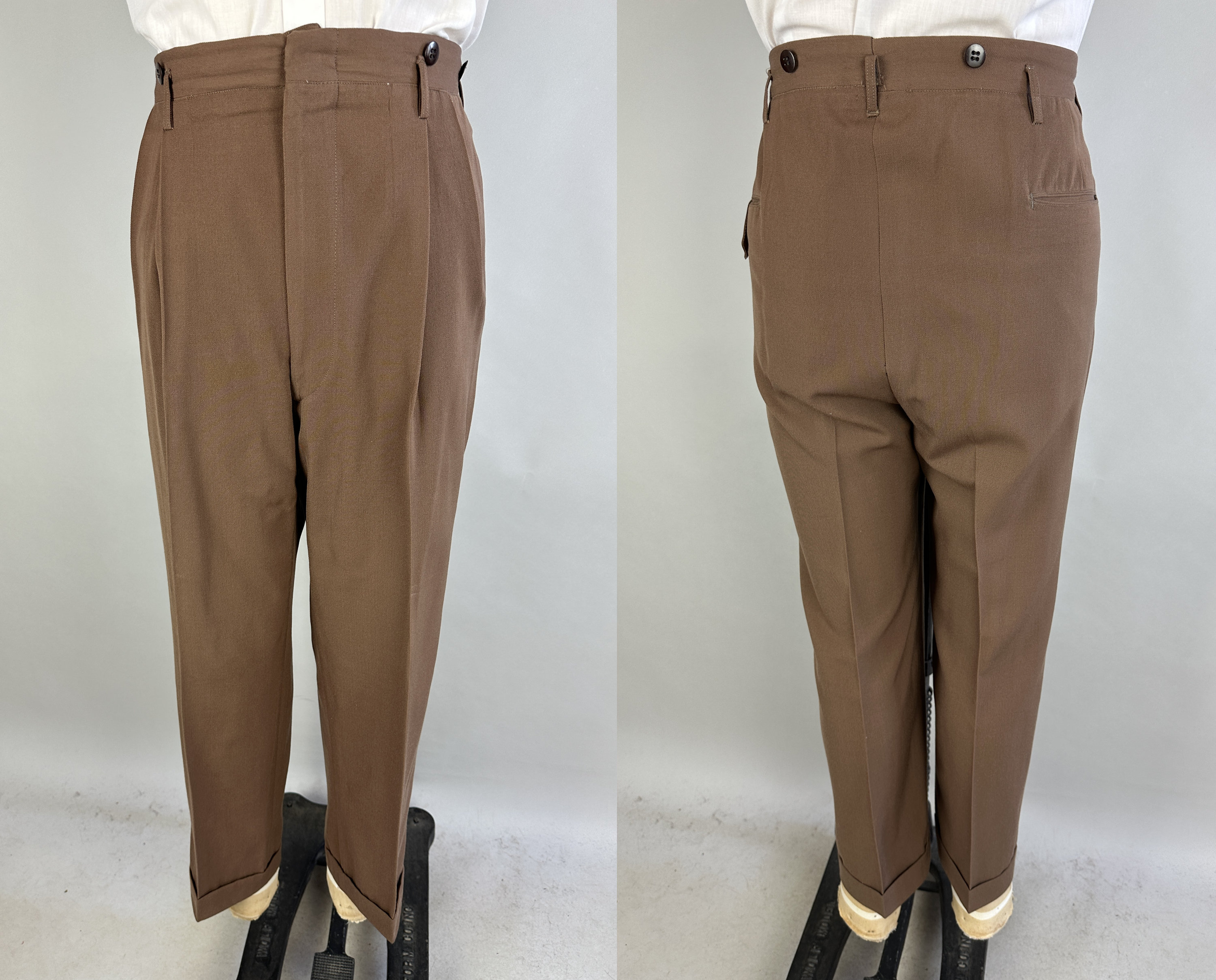 1950s Terrific Tawny Suit | Vintage 50s Top-Stitched Brown 1950s Terrific Tawny Suit | Vintage 50s Top-Stitched Brown