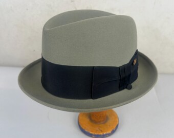1950s Plumb Dandy Fedora | Vintage 50s Espresso Brown 'royal