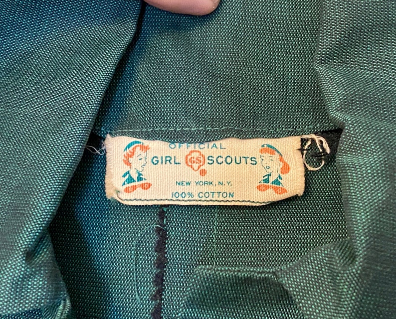 1950s Girl Scouts Uniform Vintage 50s Forest Green Cotton Etsy