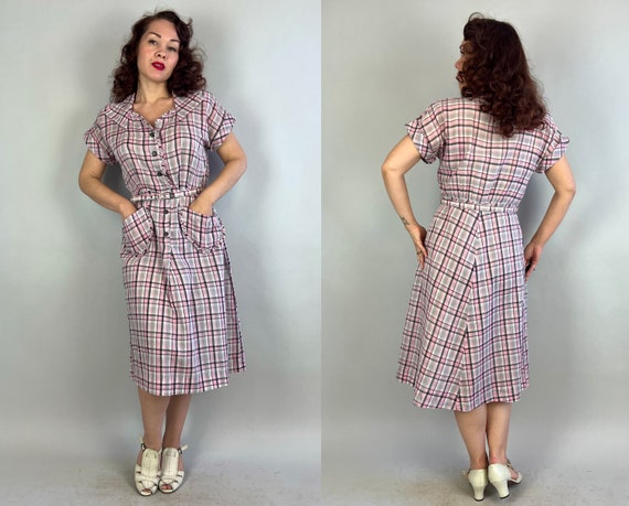 1940s Sassy Sally Springtime Frock | Vintage 40s … - image 9