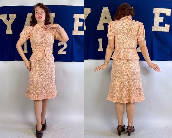 1930s Sweet as Syrup Dress | Vintage 30s Bubblegu… - image 2