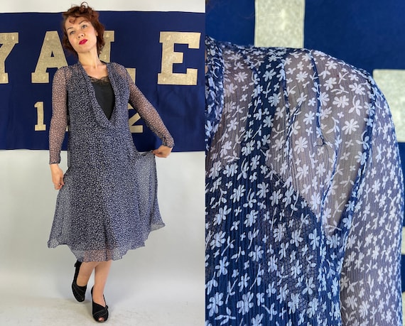 1920s Daytime Daisy Dress Vintage 20s 